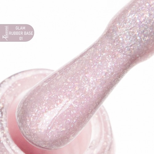 Alezori Rubber Base Color 01 Glam ,15ml *