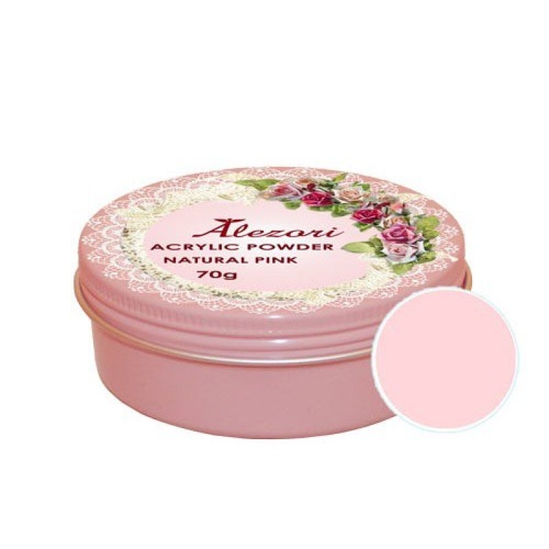 Alezori Ακρυλική Σκόνη Νυχιών Acrylic Powder Natural Pink 70Gr