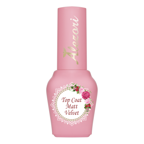 Alezori Ημιμόνιμο Βερνίκι Νυχιών Top Coat Matt Velvet Uv/Led ,15ml