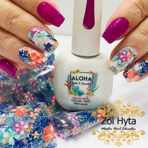 Aloha Ημιμόνιμο Βερνίκι Νυχιών Af063 Red Violet ,15ml
