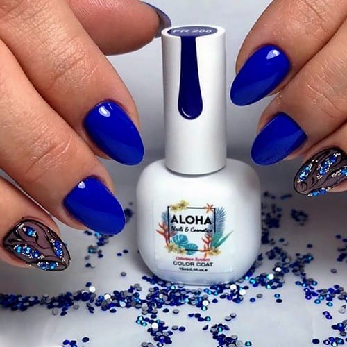Aloha Ημιμόνιμο Βερνίκι Νυχιών Af058 Blue Royal ,15ml