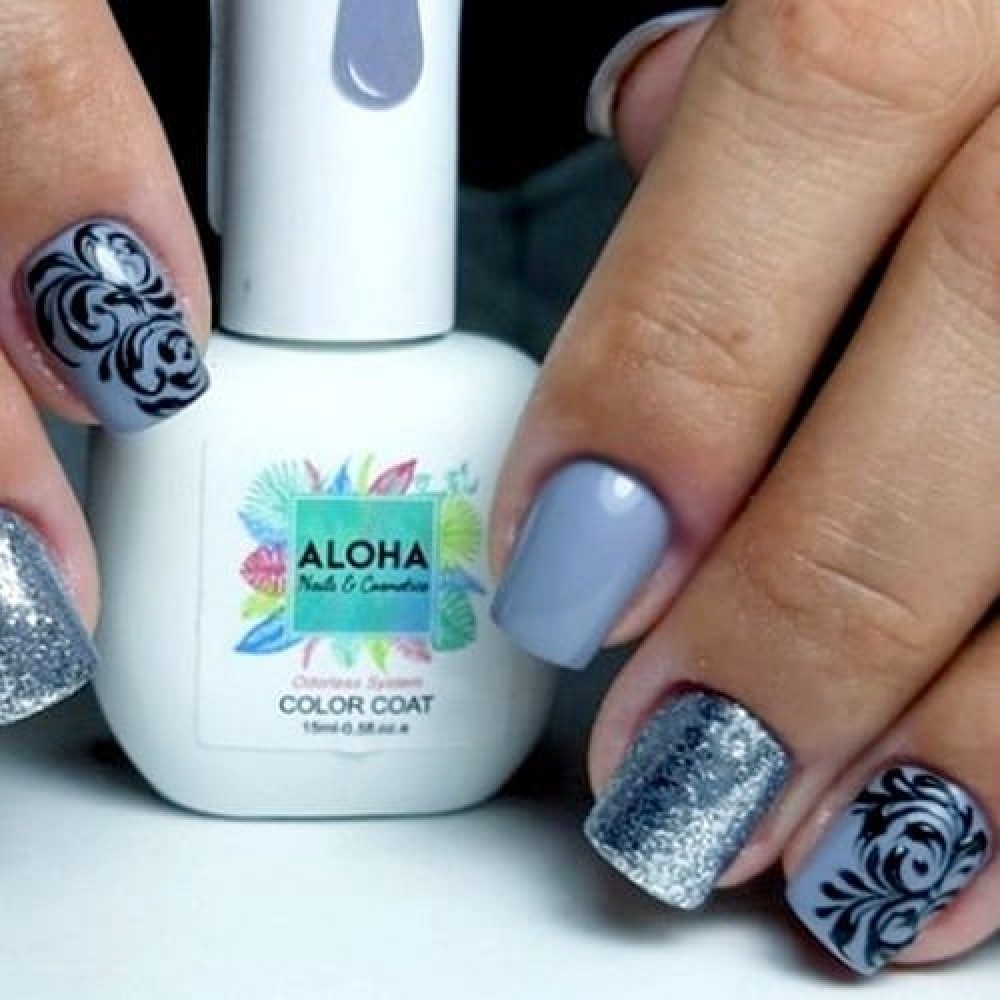 Aloha Ημιμόνιμο Βερνίκι Νυχιών Af068 Medium Gray ,15ml