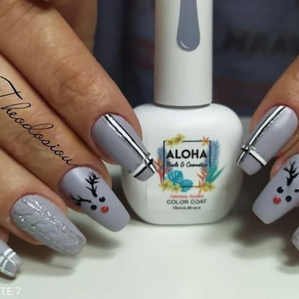 Aloha Ημιμόνιμο Βερνίκι Νυχιών Af068 Medium Gray ,15ml Aloha Ημιμόνιμο Βερνίκι Νυχιών Af068 Medium Gray ,15ml