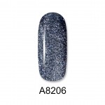 Aloha Ημιμόνιμο Βερνίκι Color Coat A8206 Blue Gray Metallic With Shimmer, 8ml Aloha Ημιμόνιμο Βερνίκι Color Coat A8206 Blue Gray Metallic With Shimmer, 8ml