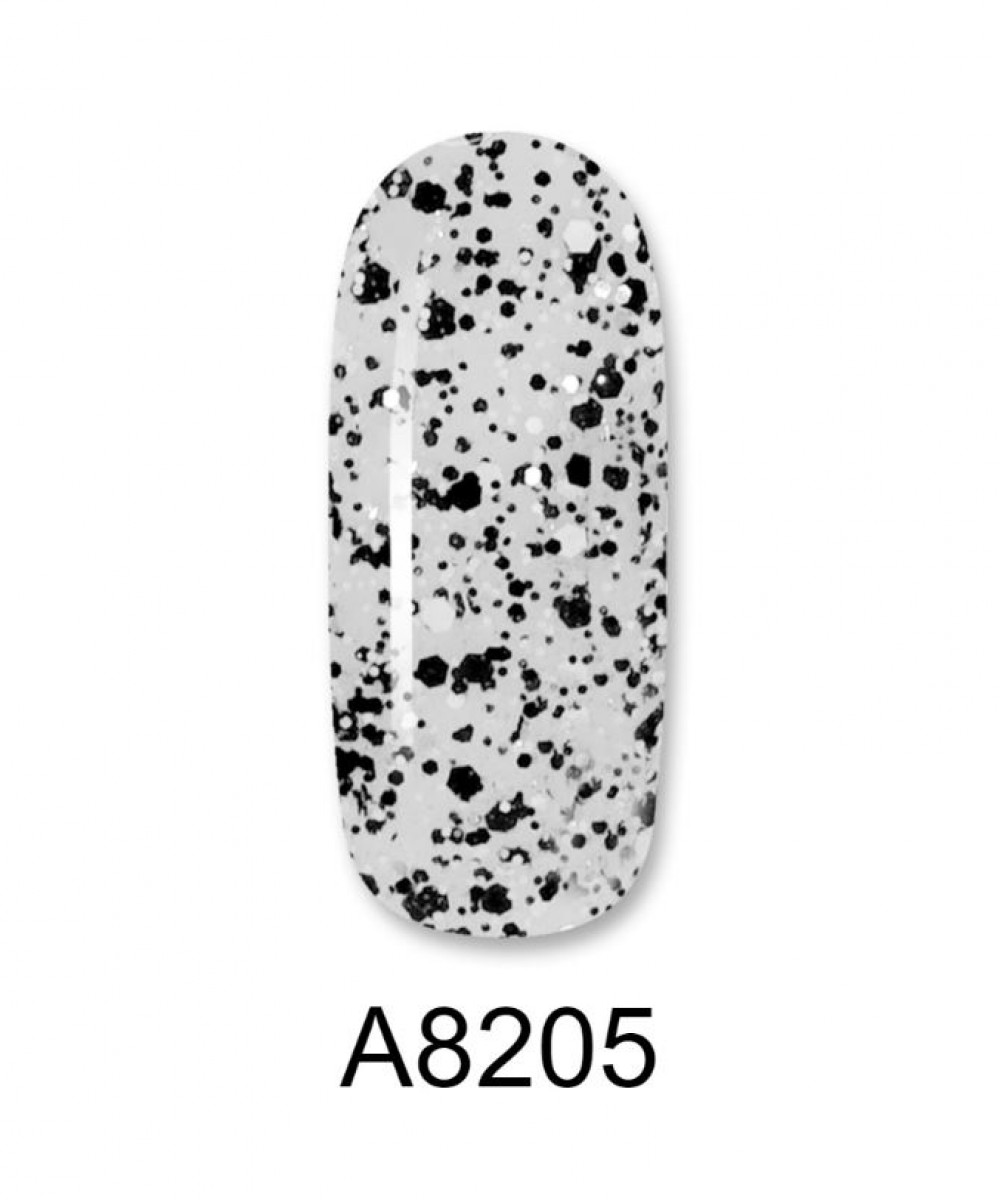 Aloha Ημιμόνιμο Βερνίκι Color Coat A8205 Stone Effect Transparent Glitter, 8ml