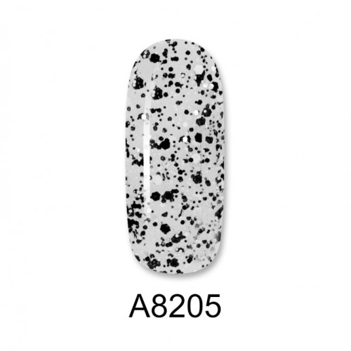 Aloha Ημιμόνιμο Βερνίκι Color Coat A8205 Stone Effect Transparent Glitter, 8ml
