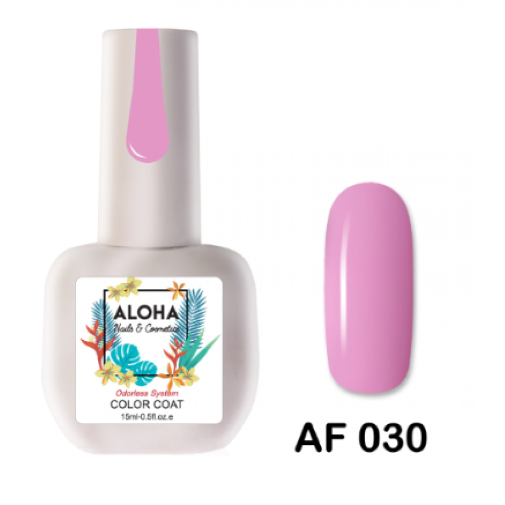 Aloha Ημιμόνιμο Βερνίκι Νυχιών Af030 Ροζ Ορχιδέας ,15ml