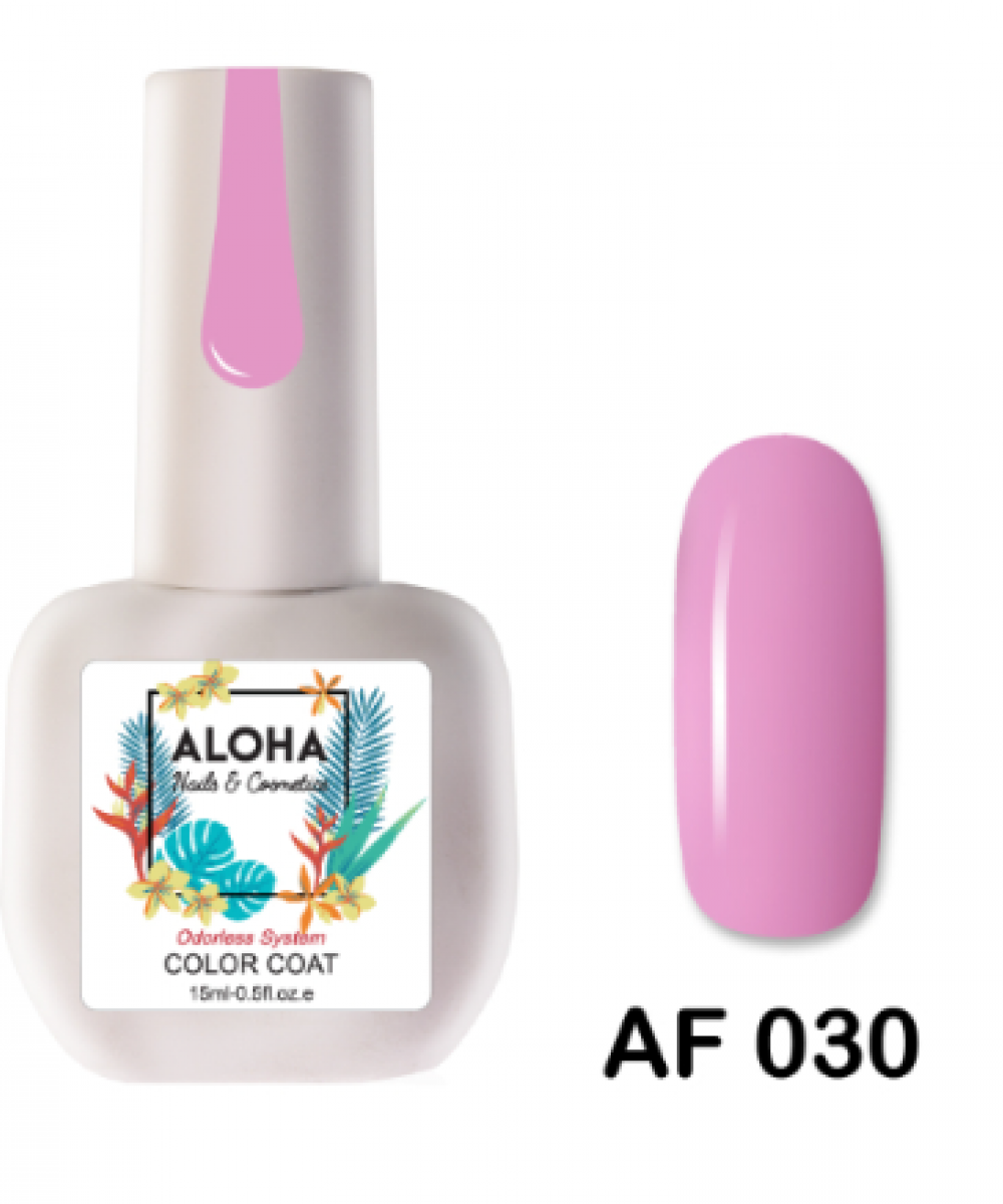 Aloha Ημιμόνιμο Βερνίκι Νυχιών Af030 Ροζ Ορχιδέας ,15ml
