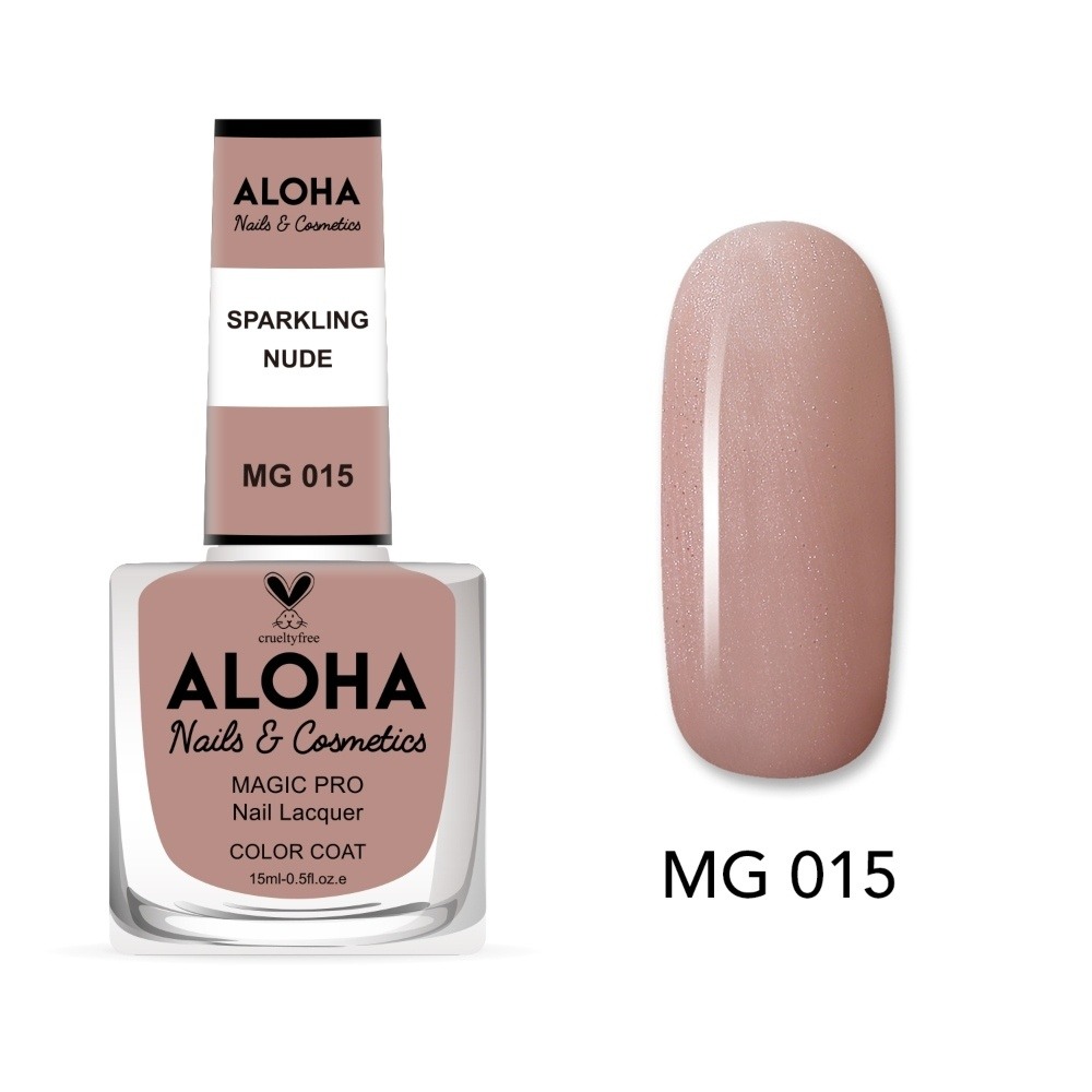 Aloha Βερνίκι Νυχιών 10 ημερών με Gel Effect Χωρίς Λάμπα Magic Pro Nail Lacquer 15ml – MG 015