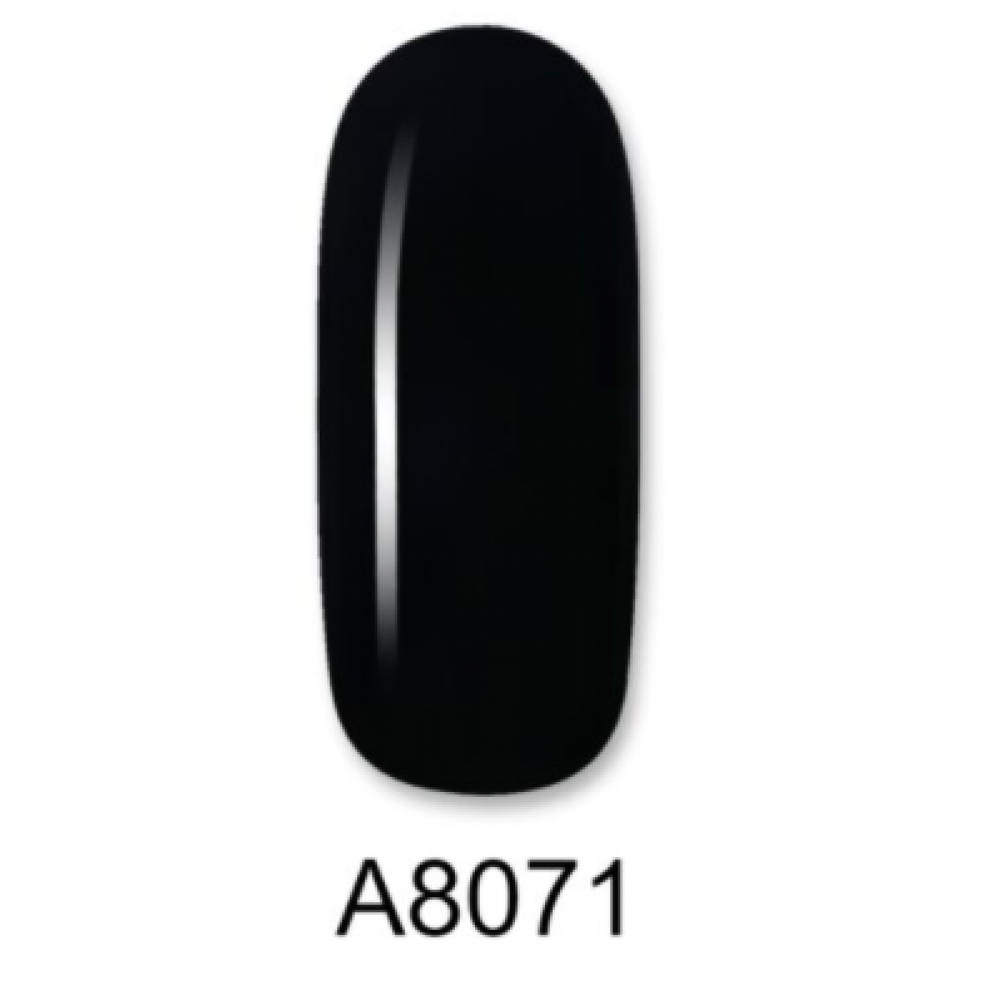 Aloha Ημιμόνιμο Βερνίκι Color Coat A8071 Black ,8ml