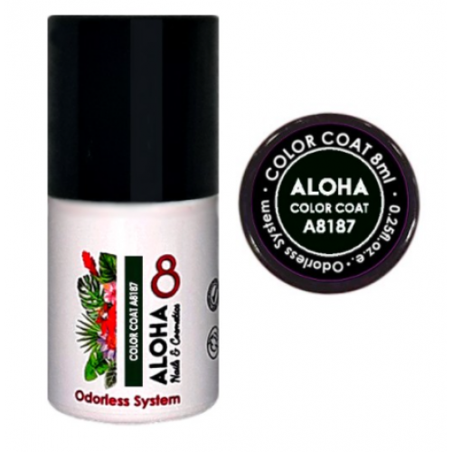 Aloha Ημιμόνιμο Βερνίκι Color Coat A8187 Dark Cypress Green 8ml