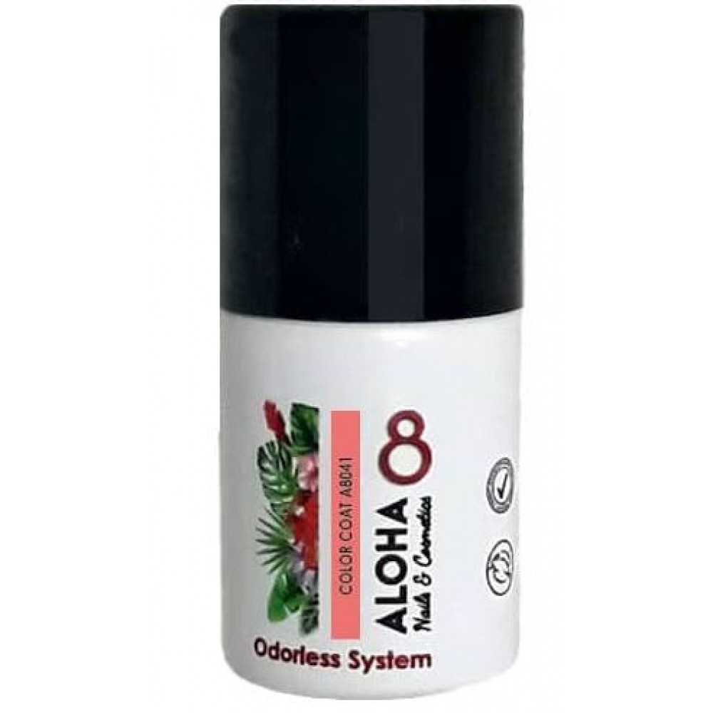 Aloha Ημιμόνιμο Βερνίκι Color Coat A8041 Coral, 8ml