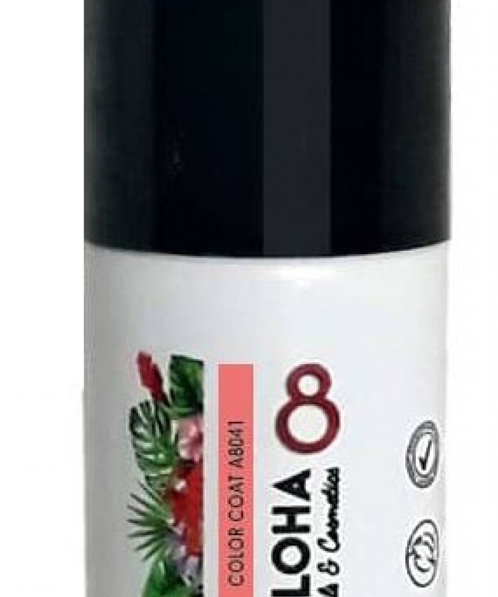 Aloha Ημιμόνιμο Βερνίκι Color Coat A8041 Coral, 8ml