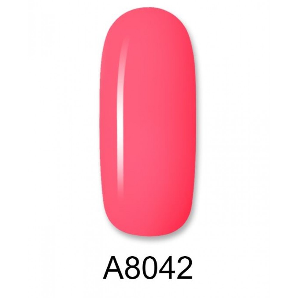 Aloha Ημιμόνιμο Βερνίκι Color Coat A8042 Intense Coral Rose ,8ml