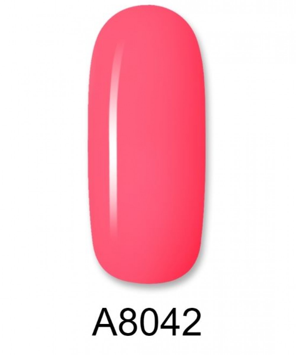 Aloha Ημιμόνιμο Βερνίκι Color Coat A8042 Intense Coral Rose ,8ml