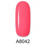 Aloha Ημιμόνιμο Βερνίκι Color Coat A8042 Intense Coral Rose ,8ml