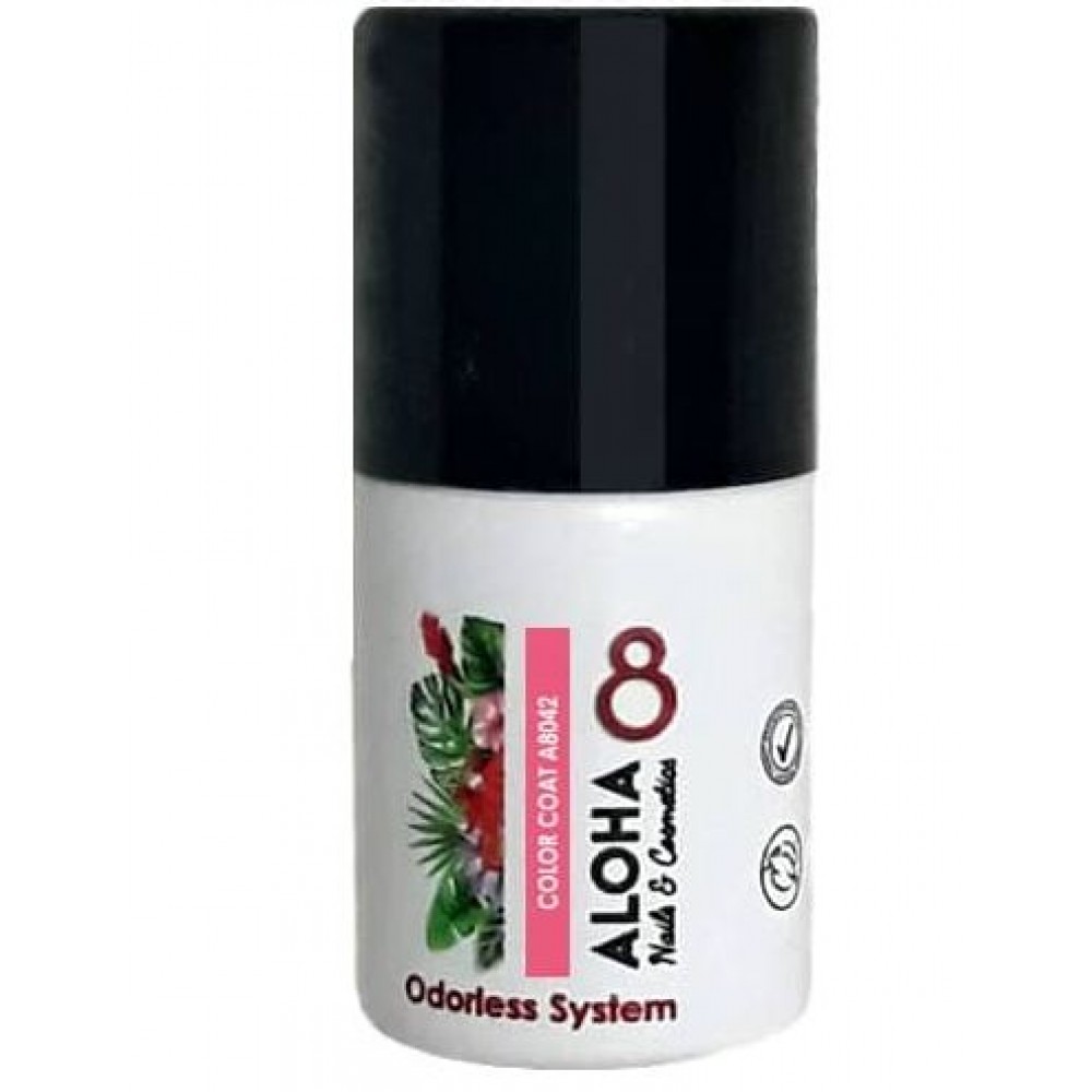 Aloha Ημιμόνιμο Βερνίκι Color Coat A8042 Intense Coral Rose ,8ml