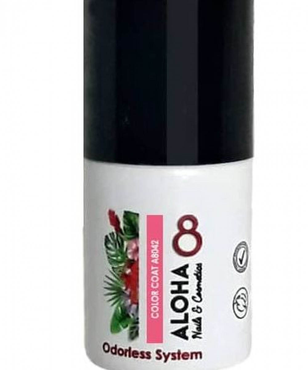 Aloha Ημιμόνιμο Βερνίκι Color Coat A8042 Intense Coral Rose ,8ml