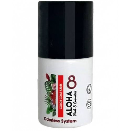 Aloha Ημιμόνιμο Βερνίκι Color Coat A8045 Red, 8ml