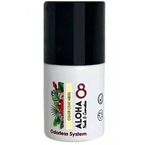 Aloha Ημιμόνιμο Βερνίκι Color Coat A8033 Soft Yellow, 8ml