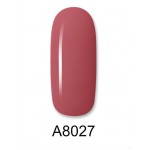 Aloha Ημιμόνιμο Βερνίκι Color Coat A8027 Rose Brown, 8ml