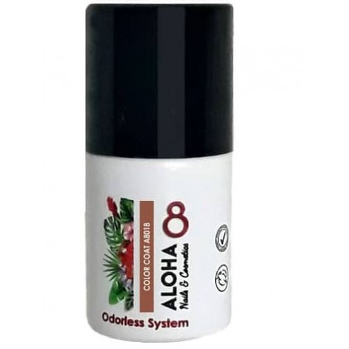 Aloha Ημιμόνιμο Βερνίκι Color Coat A8018 Chocolate Brown, 8ml