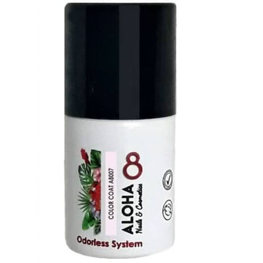 Aloha Ημιμόνιμο Βερνίκι Color Coat A8007 Light Pink, 8ml