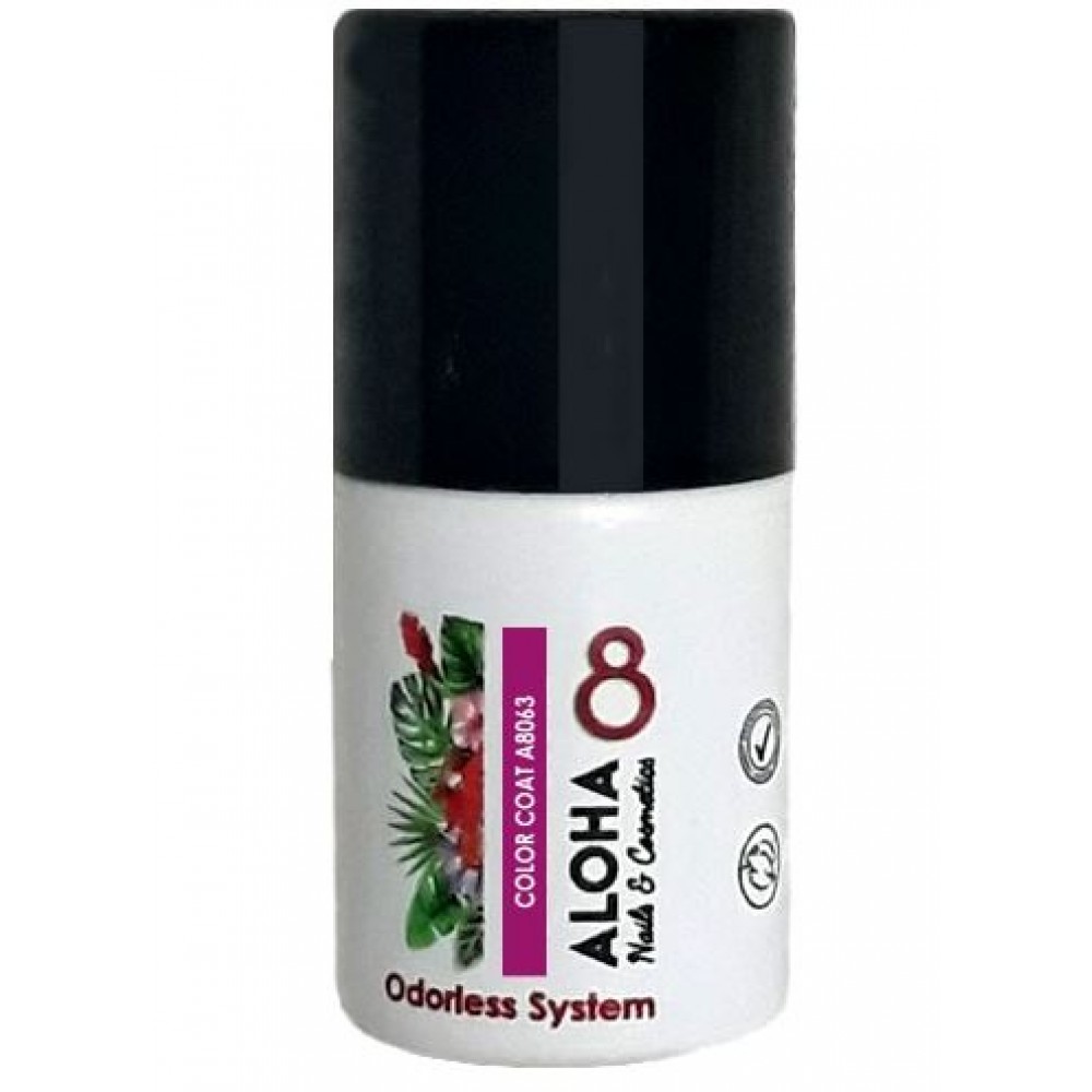 Aloha Ημιμόνιμο Βερνίκι Color Coat A8063 Red Violet, 8ml