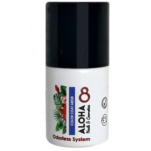 Aloha Ημιμόνιμο Βερνίκι Color Coat A8058 Electric Blue, 8ml