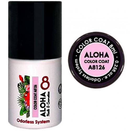 Aloha Ημιμόνιμο Βερνίκι Color Coat A8126 Baby Pink, 8ml