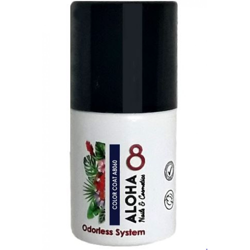 Aloha Ημιμόνιμο Βερνίκι Color Coat A8060 Blue Black, 8ml