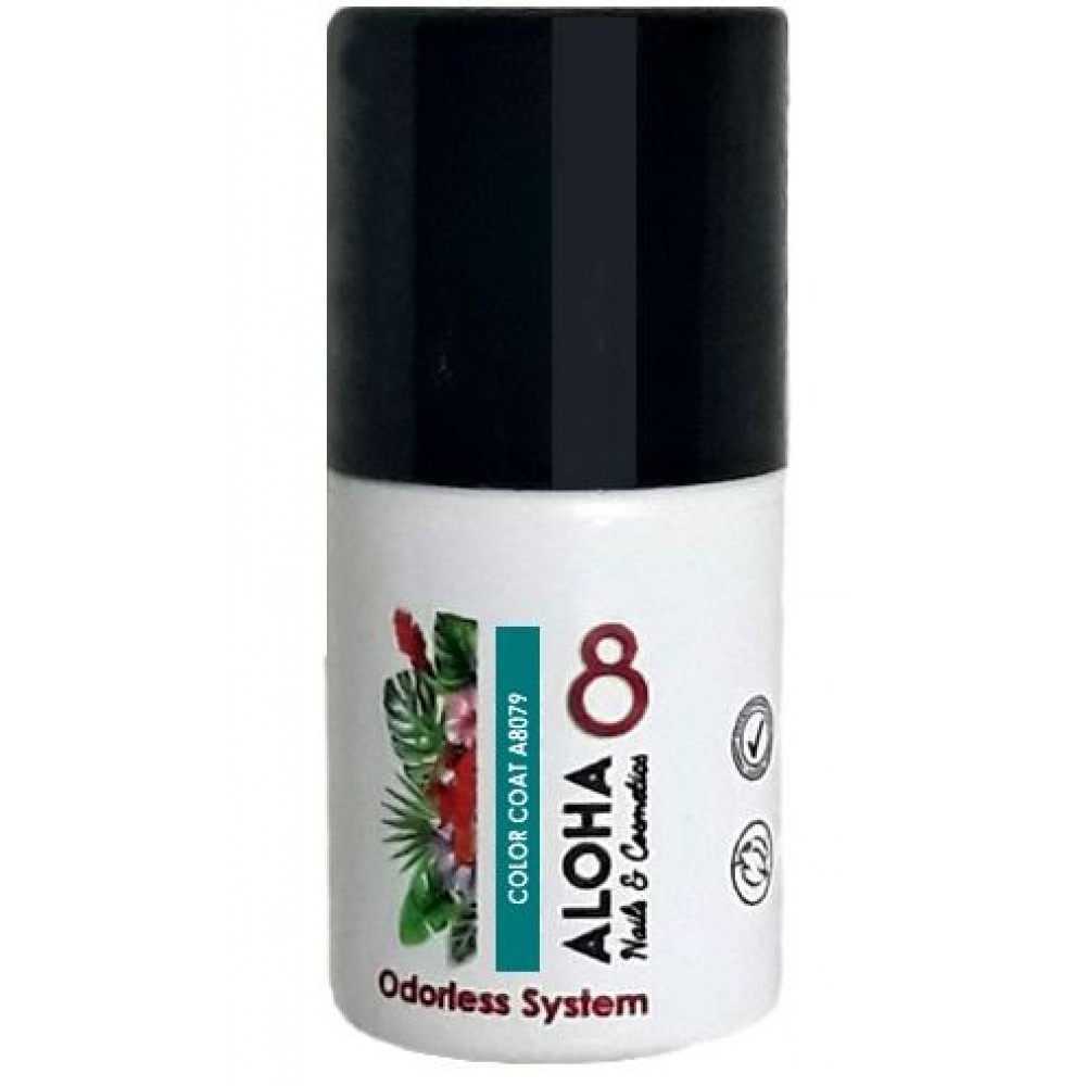 Aloha Ημιμόνιμο Βερνίκι Color Coat A8079 Emerald Green, 8ml