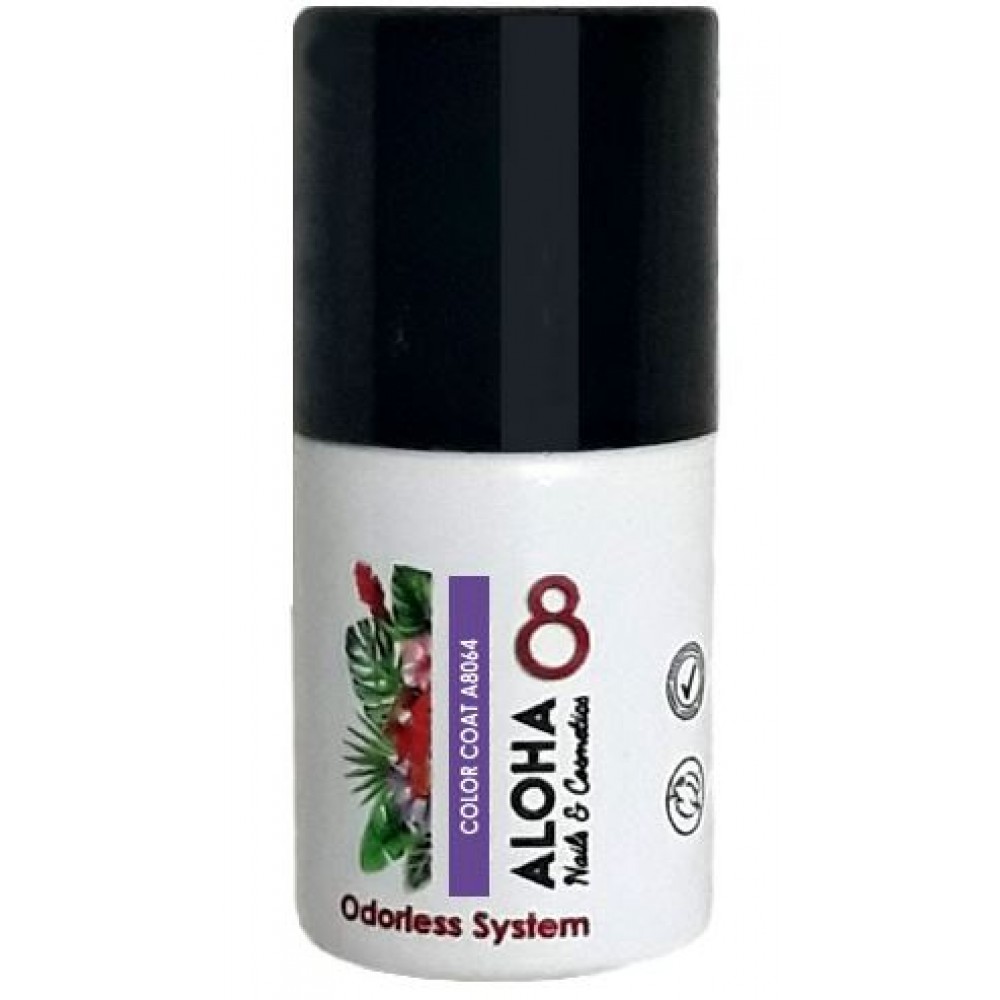 Aloha Ημιμόνιμο Βερνίκι Color Coat A8064 Purple, 8ml