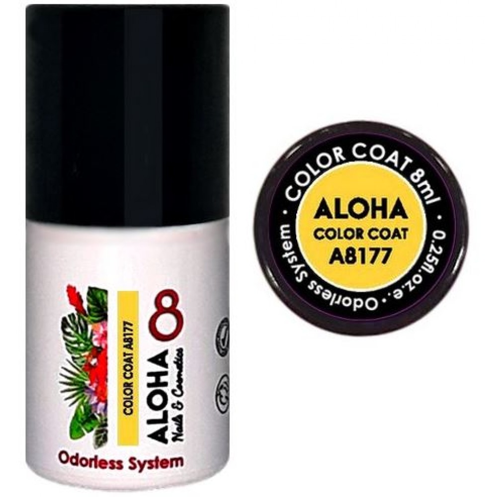 Aloha Ημιμόνιμο Βερνίκι Color Coat A8177 Corn Yellow, 8ml