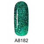 Aloha Ημιμόνιμο Βερνίκι Color Coat A8182 Christmas Tree Green Glitter, 8ml