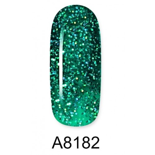 Aloha Ημιμόνιμο Βερνίκι Color Coat A8182 Christmas Tree Green Glitter, 8ml