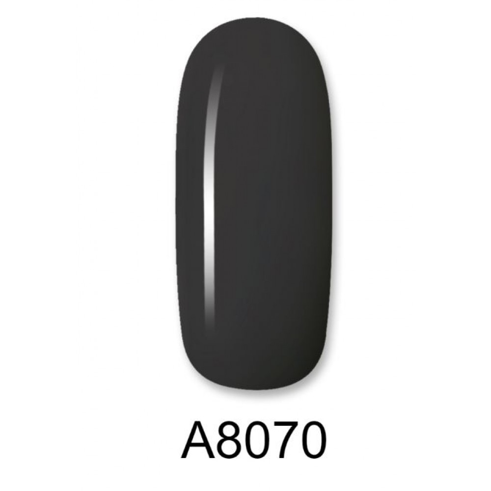 Aloha Ημιμόνιμο Βερνίκι Color Coat A8070 Anthracite Gray, 8ml