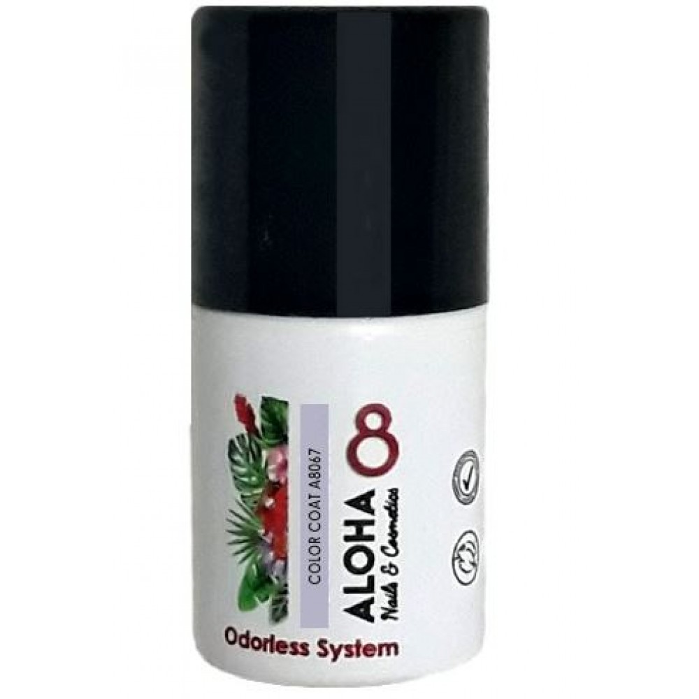 Aloha Ημιμόνιμο Βερνίκι Color Coat A8067 Light Mauve-Gray, 8ml