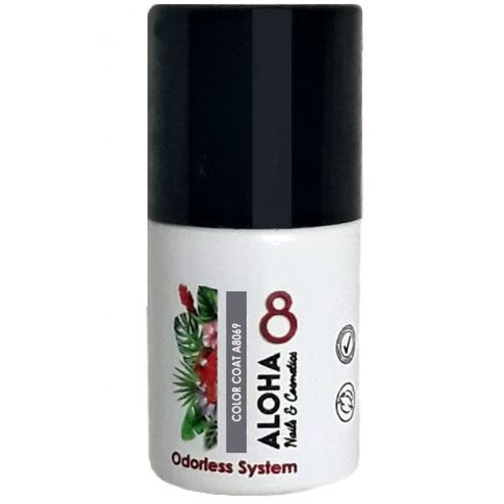 Aloha Ημιμόνιμο Βερνίκι Color Coat A8068 Medium Gray, 8ml