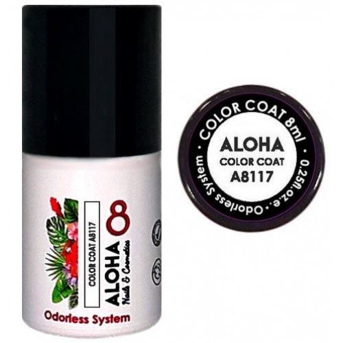 Aloha Ημιμόνιμο Βερνίκι Color Coat A8117 White, 8ml