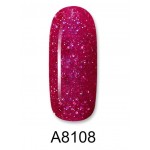 Aloha Ημιμόνιμο Βερνίκι Color Coat A8108 Ruby Red Glitter, 8ml