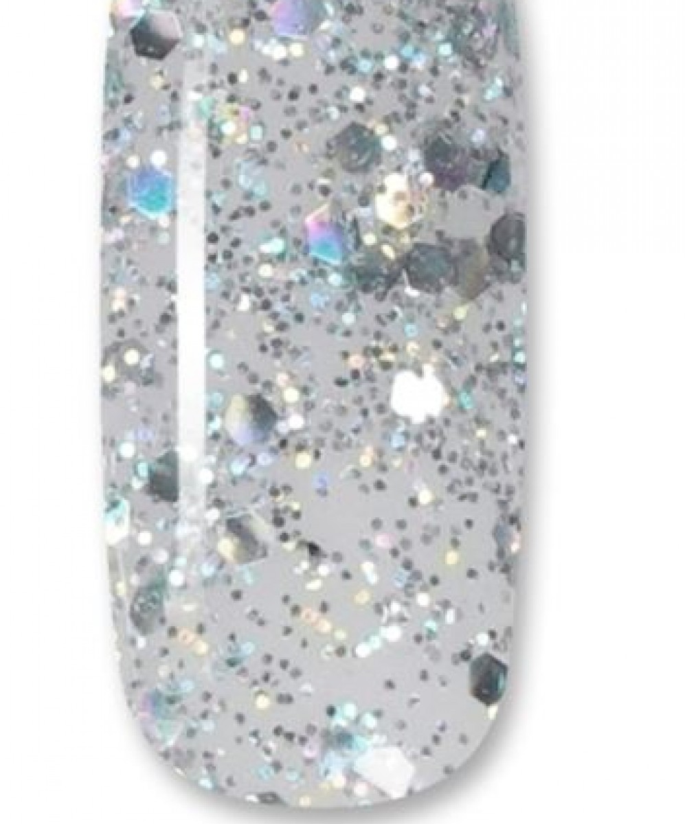 Aloha Ημιμόνιμο Βερνίκι Color Coat A8120 Iridescent Silver Glitter, 8ml