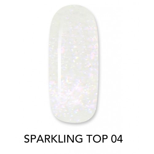 Aloha Ημιμόνιμο Βερνίκι Sparkling Top Coat 04 Violet, 8ml