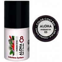 Aloha Ημιμόνιμο Βερνίκι Sparkling Top Coat No Wipe 03, 8ml