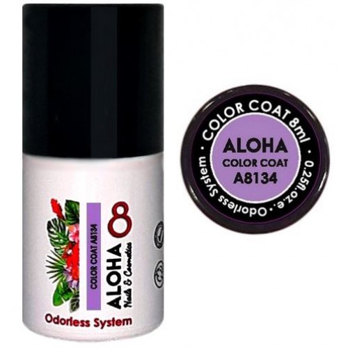 Aloha Ημιμόνιμο Βερνίκι Color Coat A8134 Lavender Violet, 8ml