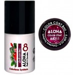 Aloha Ημιμόνιμο Βερνίκι Color Coat A8211 Dark Fuschia With Payettes, 8ml