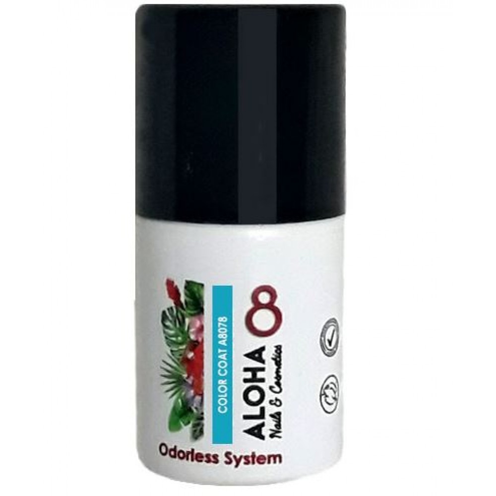 Aloha Ημιμόνιμο Βερνίκι Color Coat A8078 Light Blue, 8ml