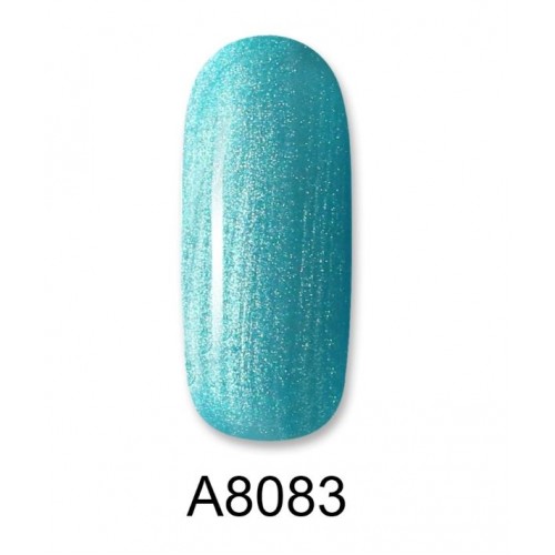 Aloha Ημιμόνιμο Βερνίκι Color Coat A8083 Pearl Blue Turqoise, 8ml