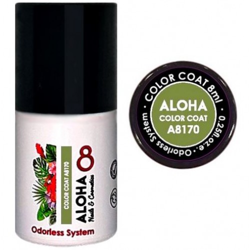 Aloha Ημιμόνιμο Βερνίκι Color Coat A8170 Avocado Green, 8ml