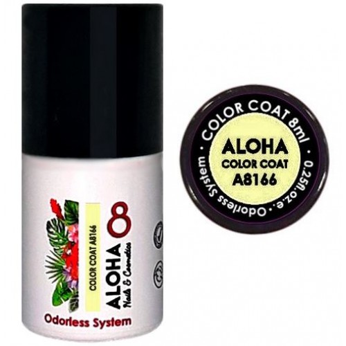 Aloha Ημιμόνιμο Βερνίκι Color Coat A8166 Banana Yellow, 8ml